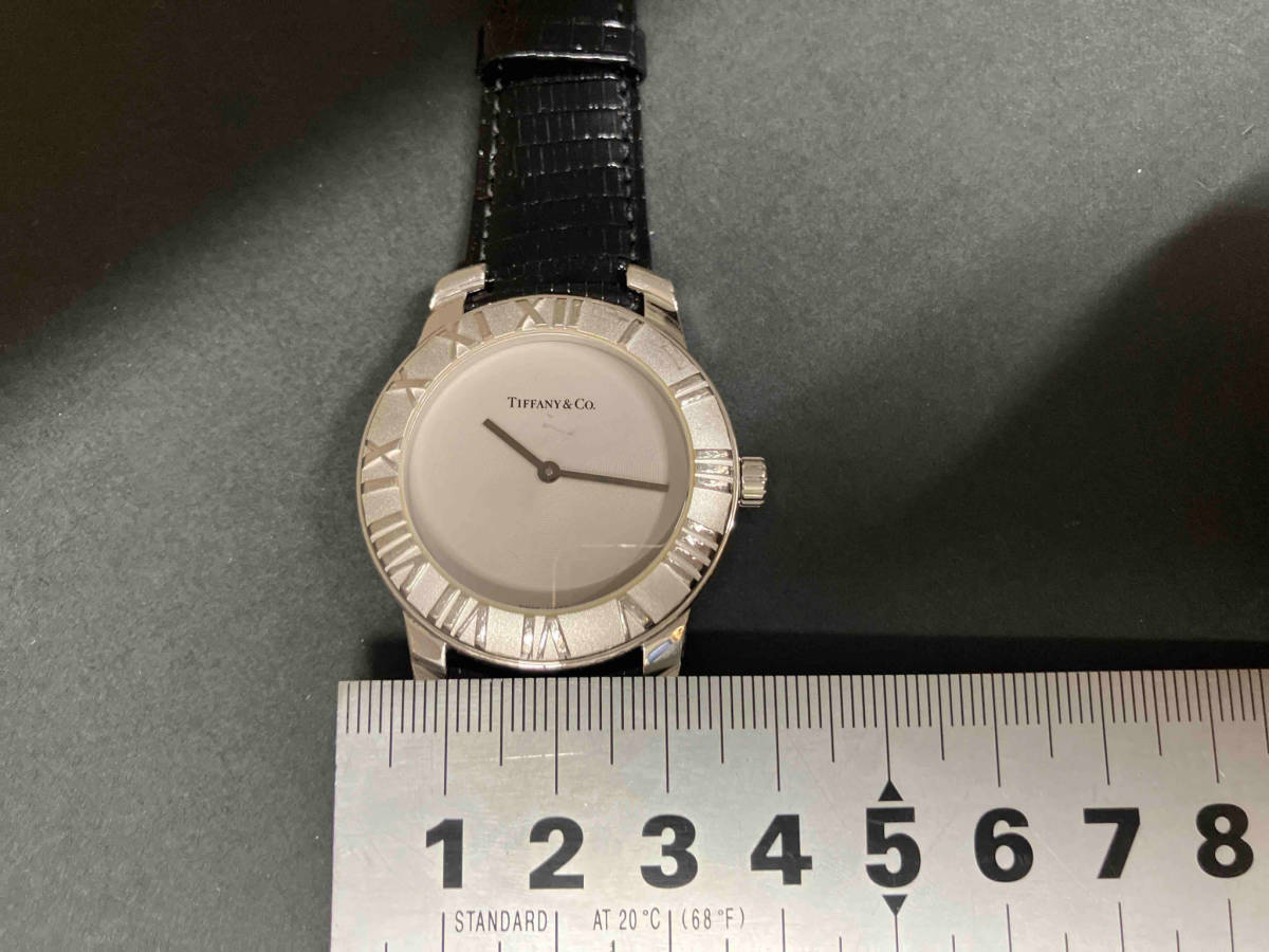 ジャンク TIFFANY＆Co. ティファニー アトラス SV925 シルバー クォーツ式腕時計 不動状態の為部品取りにご利用下さい。の画像7