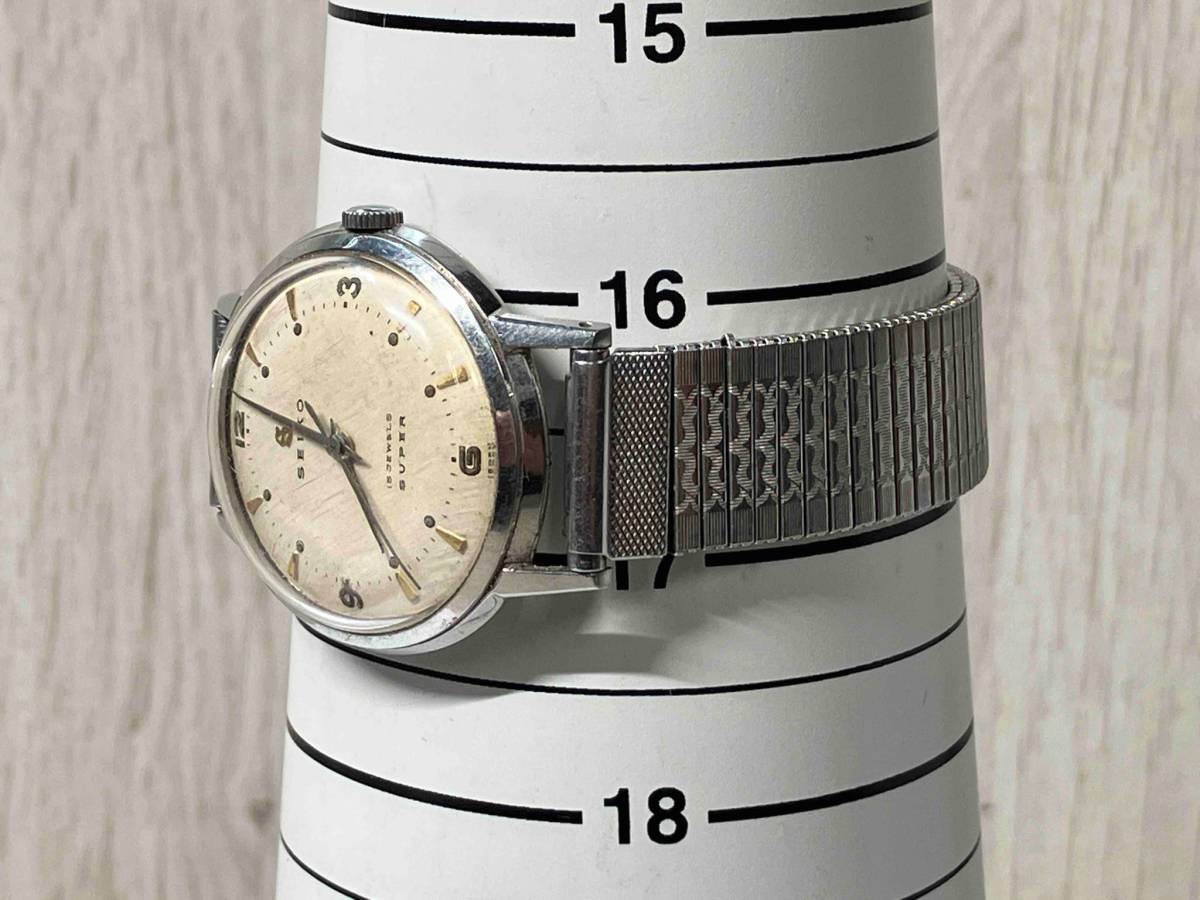 【ジャンク】SEIKO セイコー 15 JEWELS SUPER 手巻き 腕時計の画像7