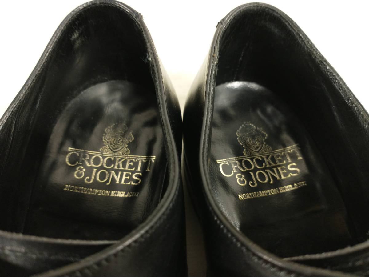 CROCKETT ＆ JONES クロケットアンドジョーンズ 26033 520026919 ブラック レザーシューズ 本革 英国製 UK7 保存袋付き 店舗受取可_画像7