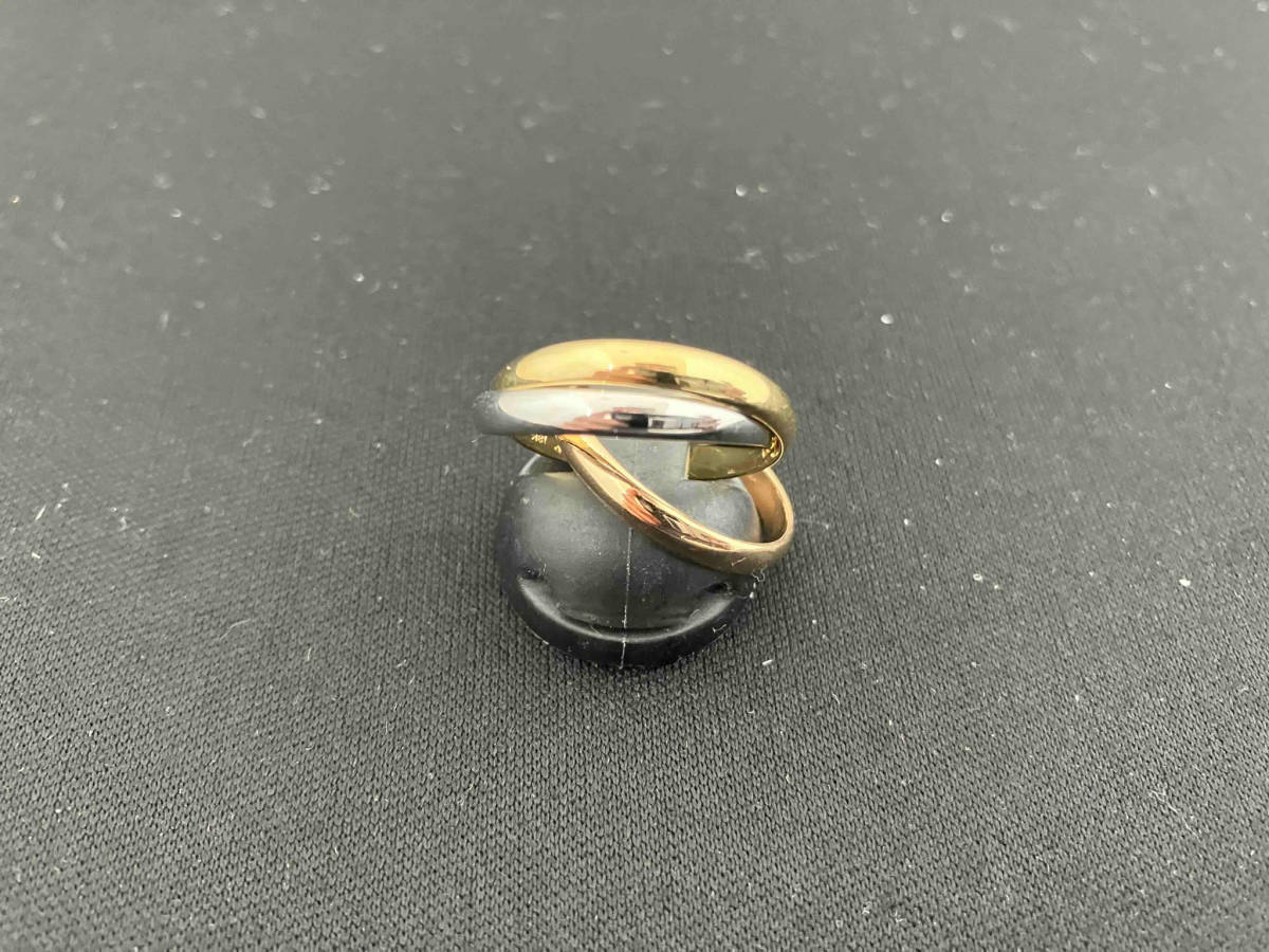 【上品】 18KT/3連/#11/7.1g/トリコカラー/リング その他