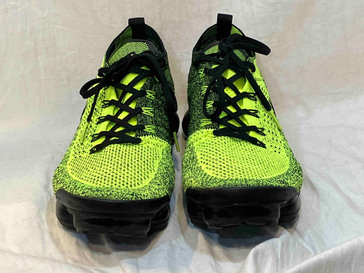 NIKE AIR VAPORMAX FLYKNIT 2 VOLT/BLACK VOLT 2018 Cord 942842-701 ナイキ ヴェイパーマックス フライニット 2 ボルト/ブラックの画像2