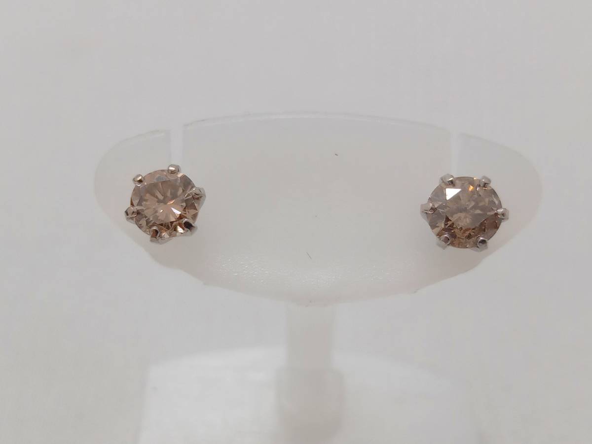 超特価激安の商品をすべて K18WG 0.7g ダイヤ0.35ct×2 ピアス ホワイトゴールド台