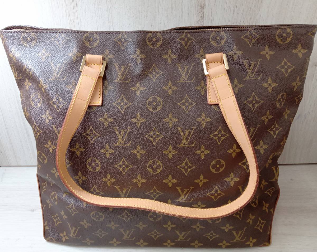 AI鑑定済 LOUIS VUITTON ルイ・ヴィトン モノグラム M51151 カバメゾ ブラウン トートバッグ レディースバッグ 保存袋付 店舗受取可_画像2