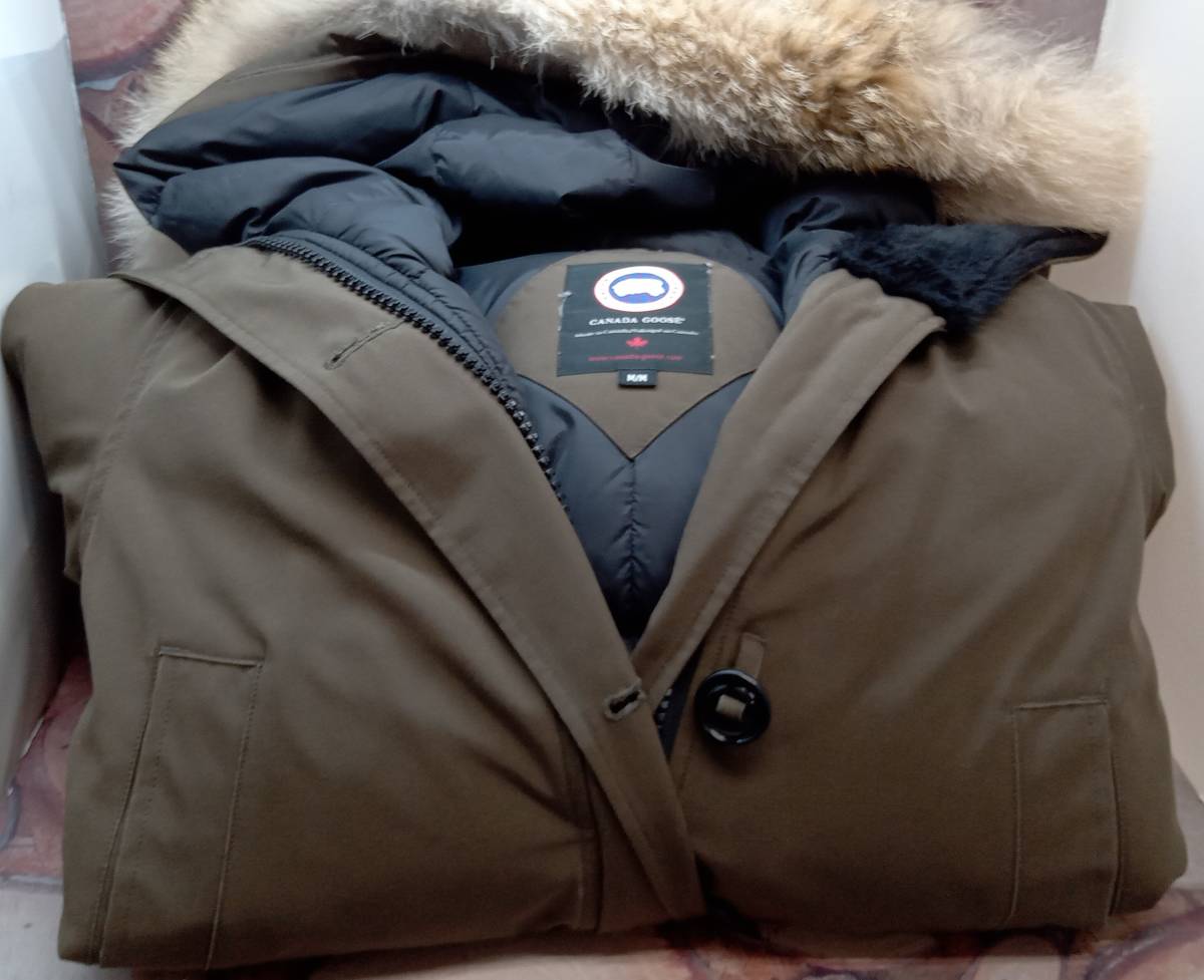 CANADA GOOSE カナダグース / ダウンジャケット レディース /BRONTE PARKA コート /99C50191Mサイズ /ブラウン系_画像6