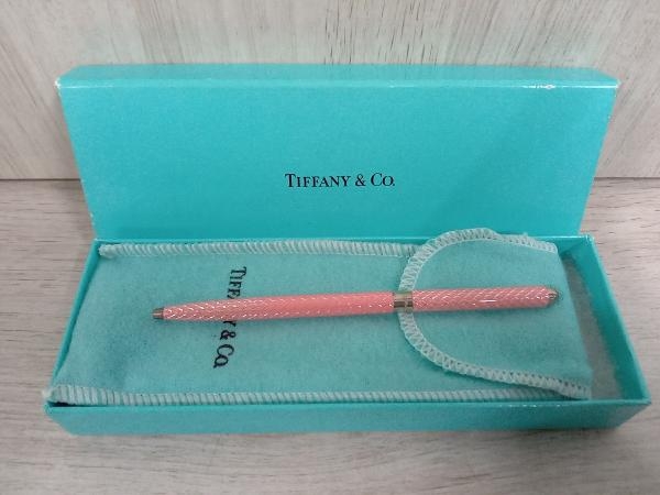 TIFFANY＆Co. ティファニー ボールペン ピンク 回転式 箱有り