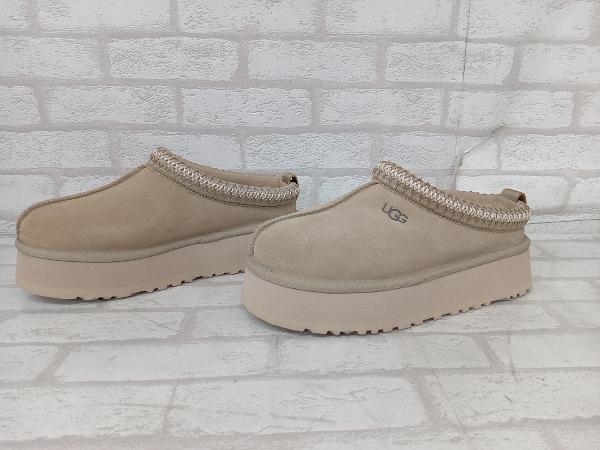 美品 ☆ UGG 1122553 W TAZZ アグ タズ ムートンブーツ ショートブーツ ボア ベージュ レディース US7 24cm_画像3