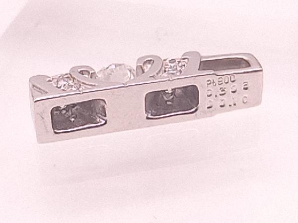 Pt900／ダイヤモンド0.308ct 0.10ct／トップ／3.3g_画像4