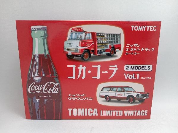 1/64 トミカ リミテッド ヴィンテージ コカ・コーラ Vol.1 ニッサン 3.5トントラックルートカー/トヨペット クラウンバン(ゆ04-08-19)