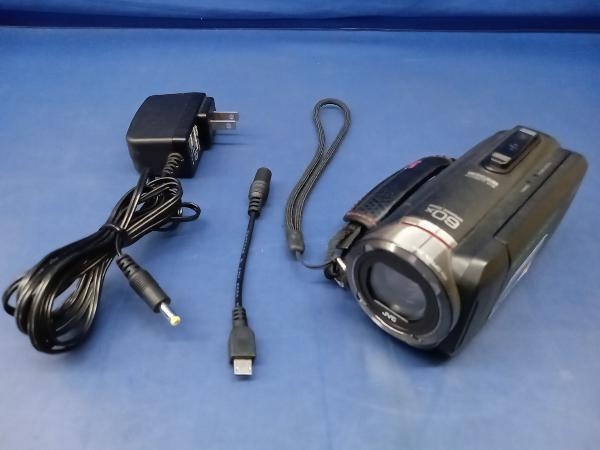 鴨132【動作確認済】JVCケンウッド ビデオカメラ GZ-RX500-B ウォータープルーフ FULL HD Everio アダプター/変換ケーブル付き