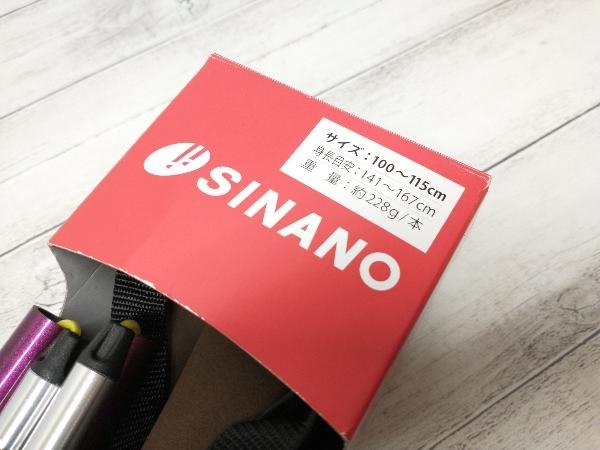 未使用品 SINANO シナノ フォールダー TWIST 115 ボルドー トレッキングストック_画像3