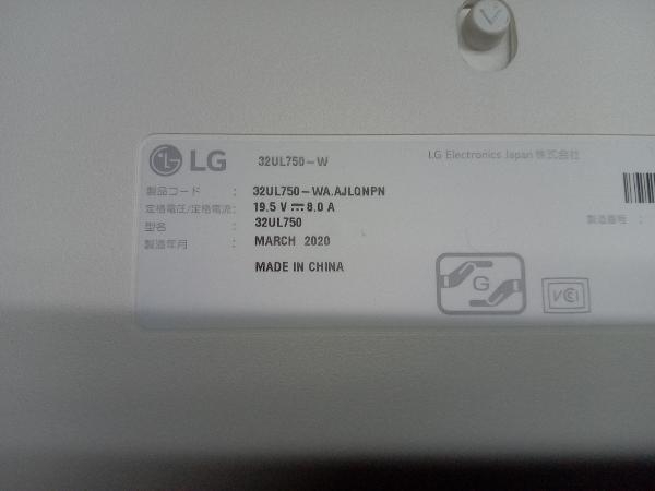 LG Electronics 32UL750-W [4K対応] 31.5インチ液晶モニター (▲ゆ06-09-01)_画像4