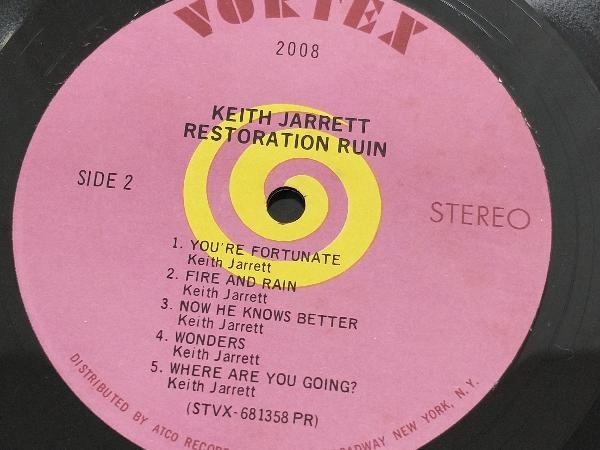 【LP】Keith JarrettRestoration Ruin_画像4