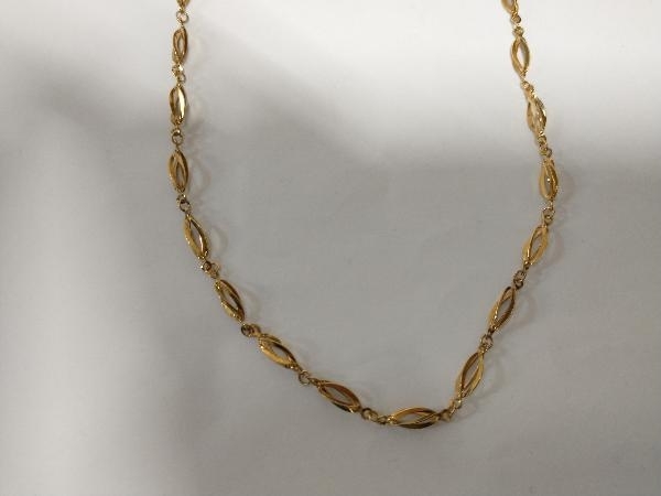 K18 ゴールド 全長約40cm 総重量約4.2g デザインチェーン ネックレスの画像5
