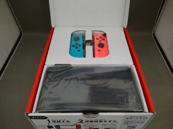 【未使用品】Nintendo Switch(有機ELモデル) Joy-Con(L)ネオンブルー/(R)ネオンレッド(HEGSKABAA)_画像2