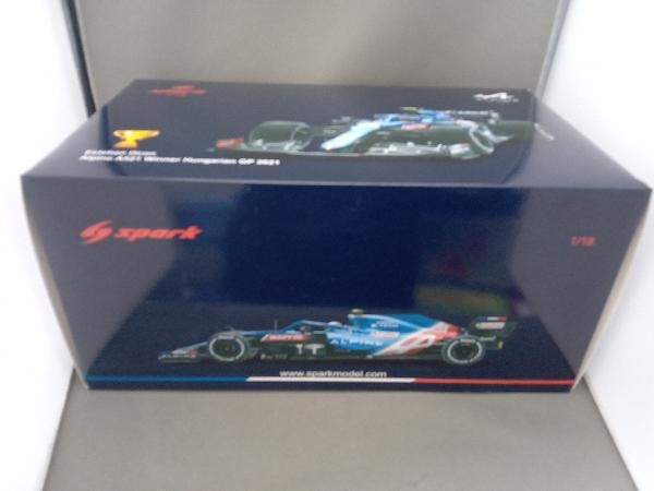 Spark model スパークモデル 1/18 Alpine A521 No.31 Alpine F1 Team Winner Hungarian GP 2021 Esteban Ocon With Pit Board_画像1