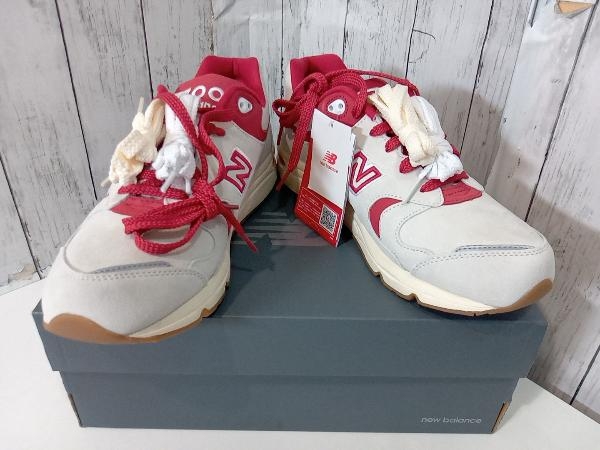 【タグ付き】New Balance × KITH ニューバランス × キス CM1700KM スエードレザー ホワイト レッド 28.5cm 店舗受取可