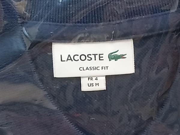 美品 LACOSTE ラコステ ネイビー L1212LJ-99 定番 ネイビー 半袖 ポロシャツ 新品タグ付き_画像3