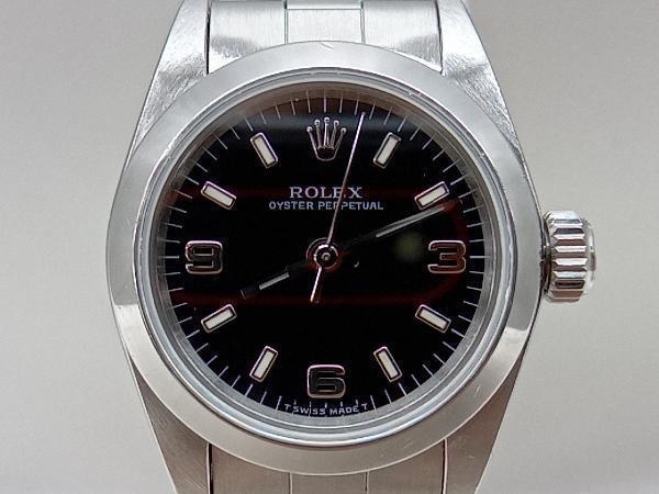 【ROLEX】OYSTERPERPETUAL 腕時計 自動巻き Ref.67180 T459916 日差+3秒程 レディース 中古