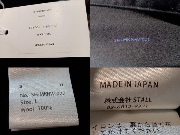 SH エスエイチ マッキーノシャツ ワークシャツ SH-MKNW-022 ウール ネイビー L 参考価格￥93,500 店舗受取可_画像4