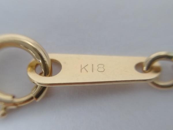 K18 デザインネックレス 約41cm 7.0g_画像3