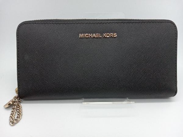 MICHAEL KORS ラウンドファスナー長財布 ブラック 32H5GA1E3L マイケルコース_画像1