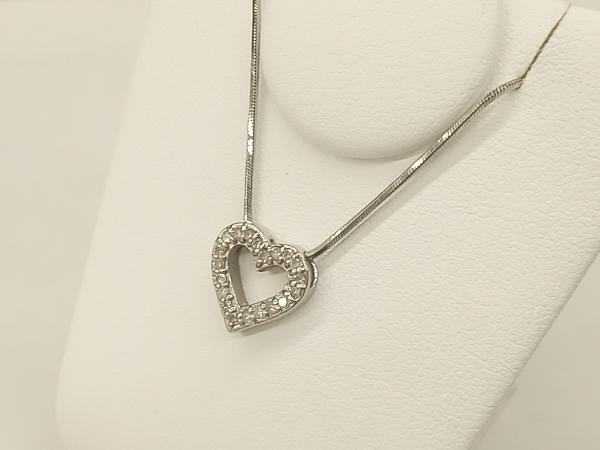 100%品質 プラチナ Pt850/Pt900 41cm アクセサリー ネックレス 5.58g D0.20ct プラチナ