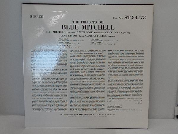 【LP】BLUE MITCHELL/ブルー・ミッチェル　THE THING TO DO/ザ・シング・トゥ・ドゥ 店舗受取可_画像2