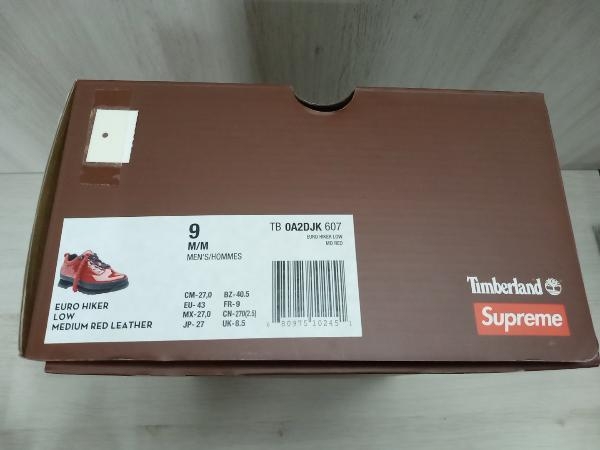 Supreme 20SS Timberland Euro Hiker Low その他ブーツ シュプリーム サイズ27 アカ 店舗受取可の画像8