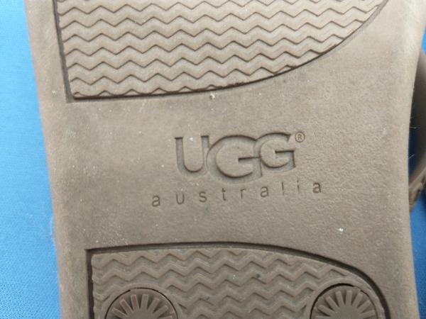 UGG サンダル 冬 アグ ファートング フラッフィー ビーチ ムートン シープスキン ブラウン 23.0cm〜24cm_画像10