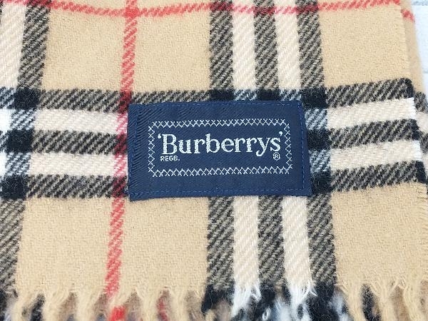 Burberry's バーバリーズ ひざ掛け チェック ベージュ 箱なしの画像2