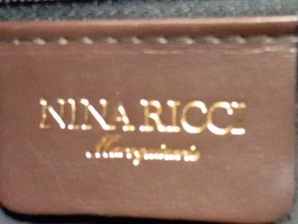 NINA RICCI ニナリッチ ショルダーバッグ レザー ブラウン 総柄 横幅約26.5cm 小さめ_画像6