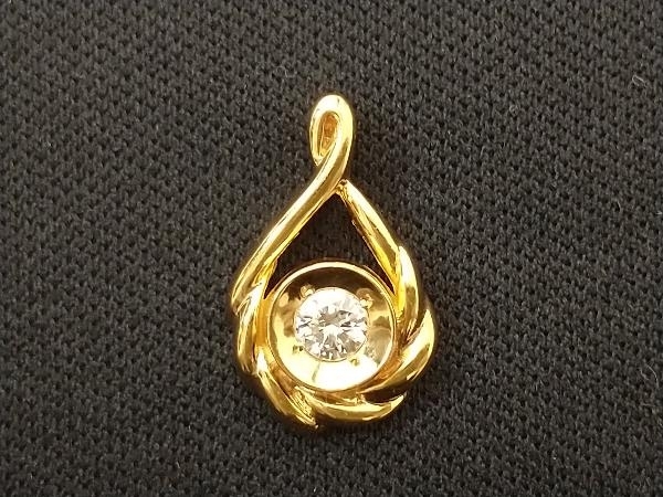 ファッション 通販 YG 18金 K18 ダイヤモンド 店舗受取可 2.3g D0.12ct イエローゴールド ネックレストップ ペンダントトップ ダイヤモンド