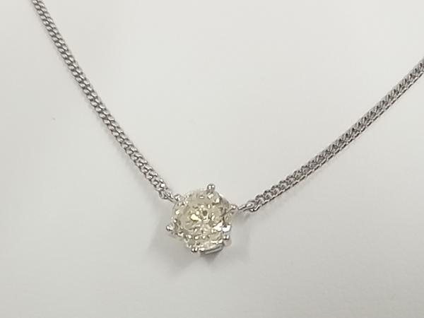 定番のお歳暮&冬ギフトの商品をすべ Pt850 ダイヤモンド ネックレス 総4.6g 約38cm+5cm 1.02ct プラチナ台