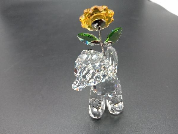 SWAROVSKI フィギュリン【特別なあなた】 842934 クマ 花 ヒマワリ_画像3