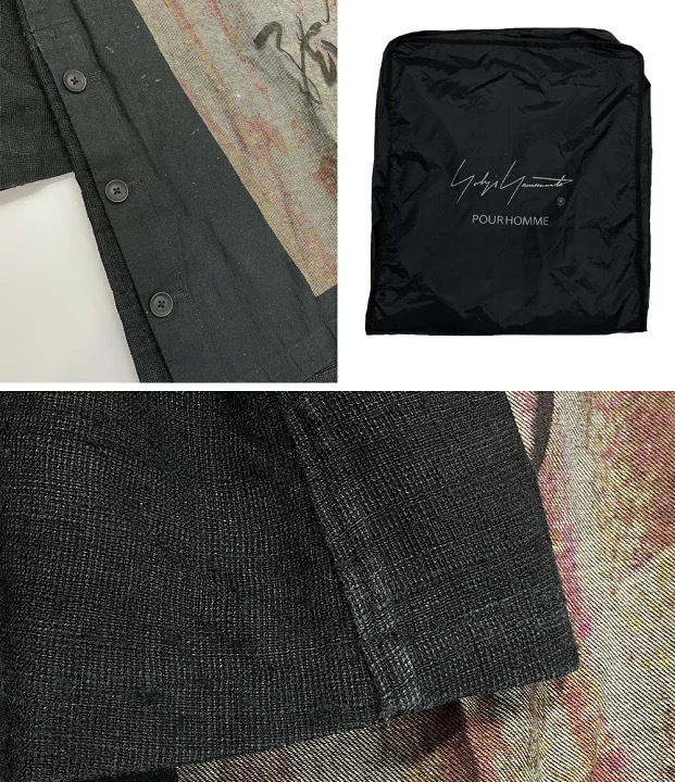 Yohji Yamamoto POUR HOMME N-DENIM P ＋ SEPERATE FABRIC JKT 23ss HZ-J31-814 プリントジャケット サイズ4 ヨウジヤマモト プールオム_画像8