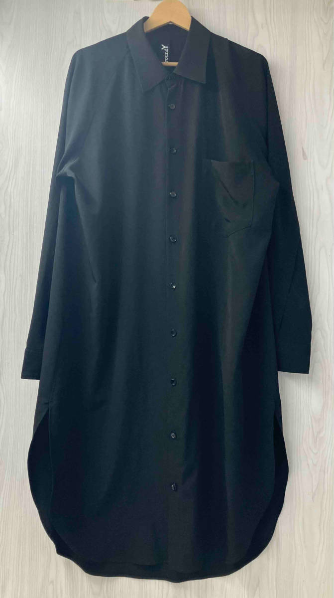 GroundY グラウンドワイ YOHJI YAMAMOTO GC-B04-500 長袖シャツ サイズ3 ブラック_画像1