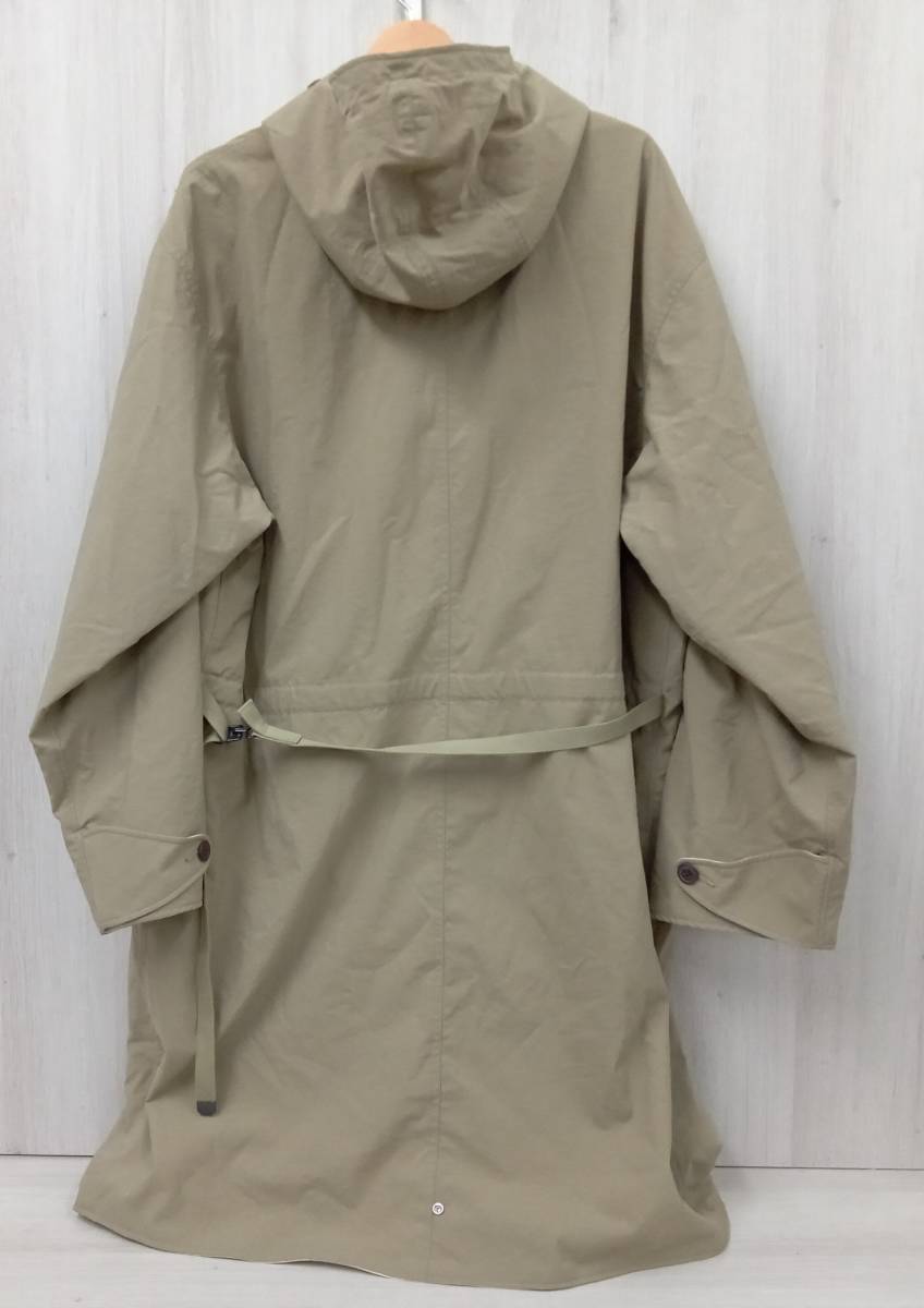 【中古良品】BEAMS komatsu リバーシブルコート Mサイズ カーキ×ベージュ_画像2