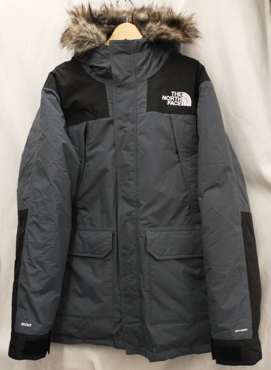 新品タグ付き THE NORTH FACE ザノースフェイス ダウンジャケット MCMURDO PARKA NF0A5GJF アウトドア XLサイズ チャコールグレー メンズ_画像1