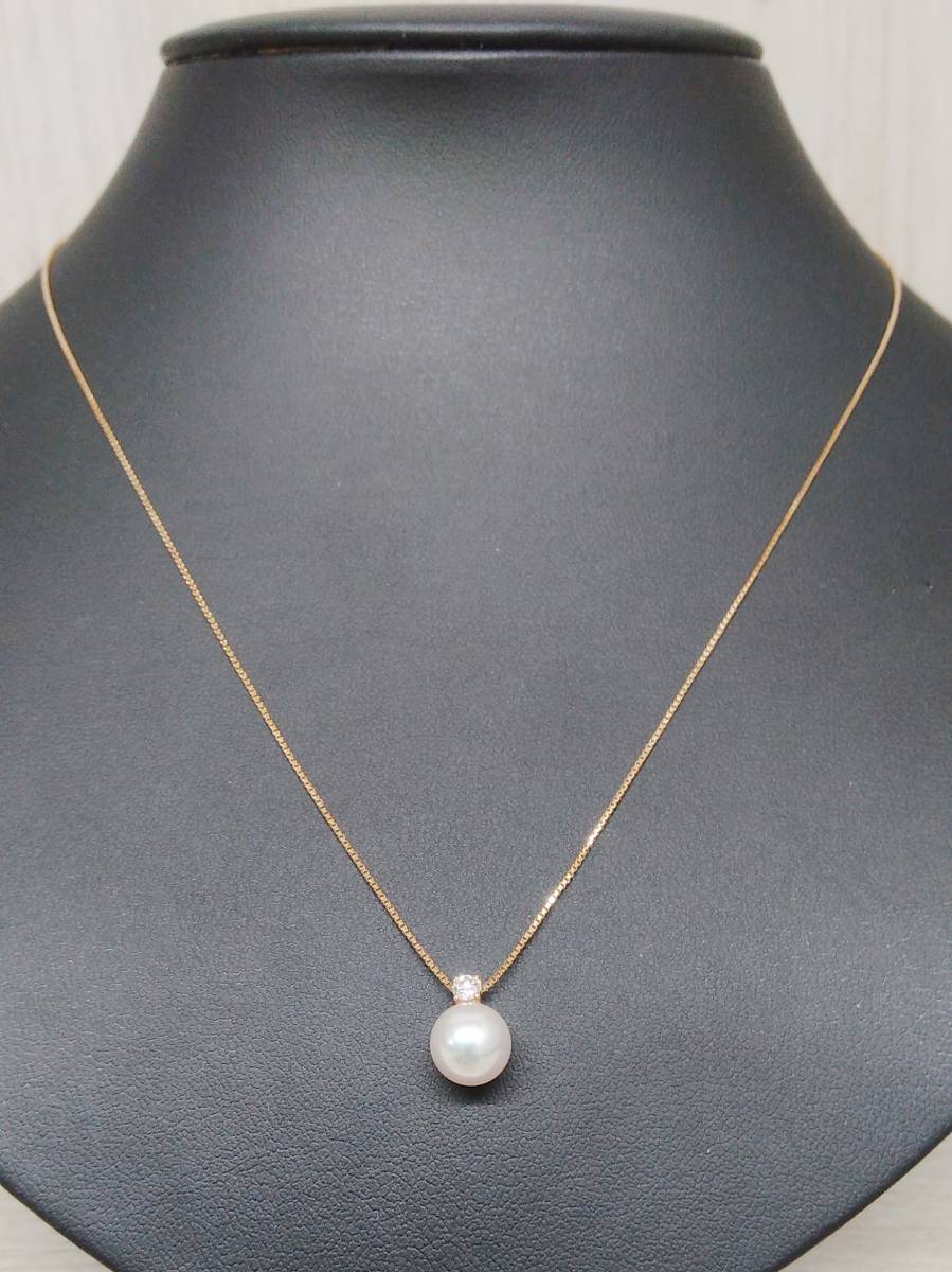 新しい到着 TASAKI タサキ 0.09ctブランドアクセサリー ダイヤ 真珠 3.0g 45㎝ 750 K18 その他