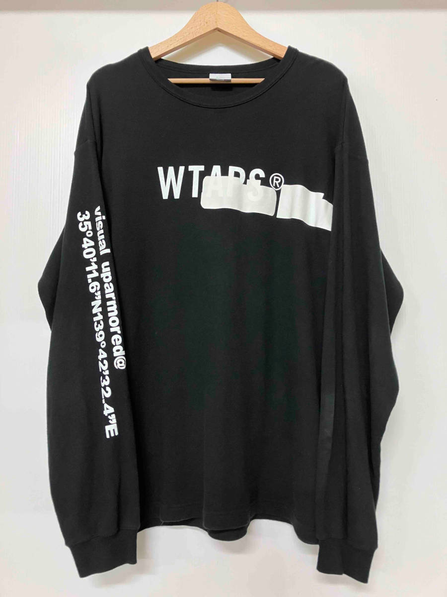 WTAPS ダブルタップス 長袖Tシャツ サイズX02 ブラック 192ATDT-CSM12 メンズ通年
