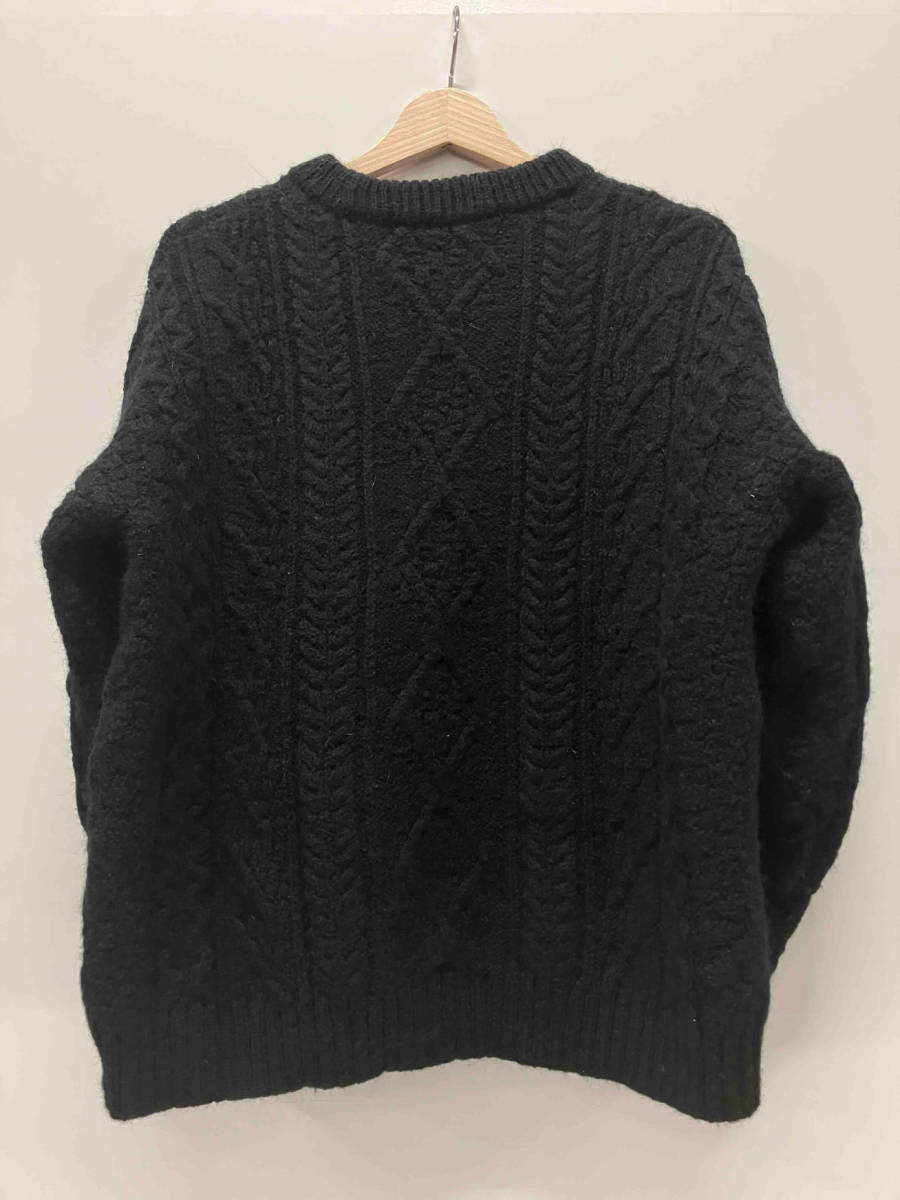 Oldderby Knitwear オールドダービーニットウェア 長袖ニット ウール100% サイズL ブラック レディース冬物 イギリス製_画像2