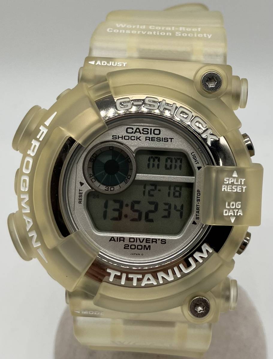 CASIO G-SHOCK DW-8201WC FROGMAN デジタル クリア カシオ ジーショック 世界サンゴ礁保護協会 時計 腕時計