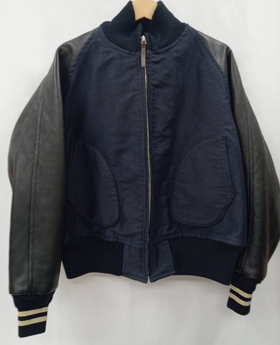 NIGEL CABOURN ナイジェルケーボン M42 DECK JACKET MIX デッキ ジャケット ミックス ブルゾン 8047-00-30001 日本製 М ネイビー 冬_画像1