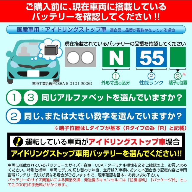 K-42/60B19L 日本車用 アイドリングストップ対応 EMPEROR バッテリー 保証付 送料無料_画像4