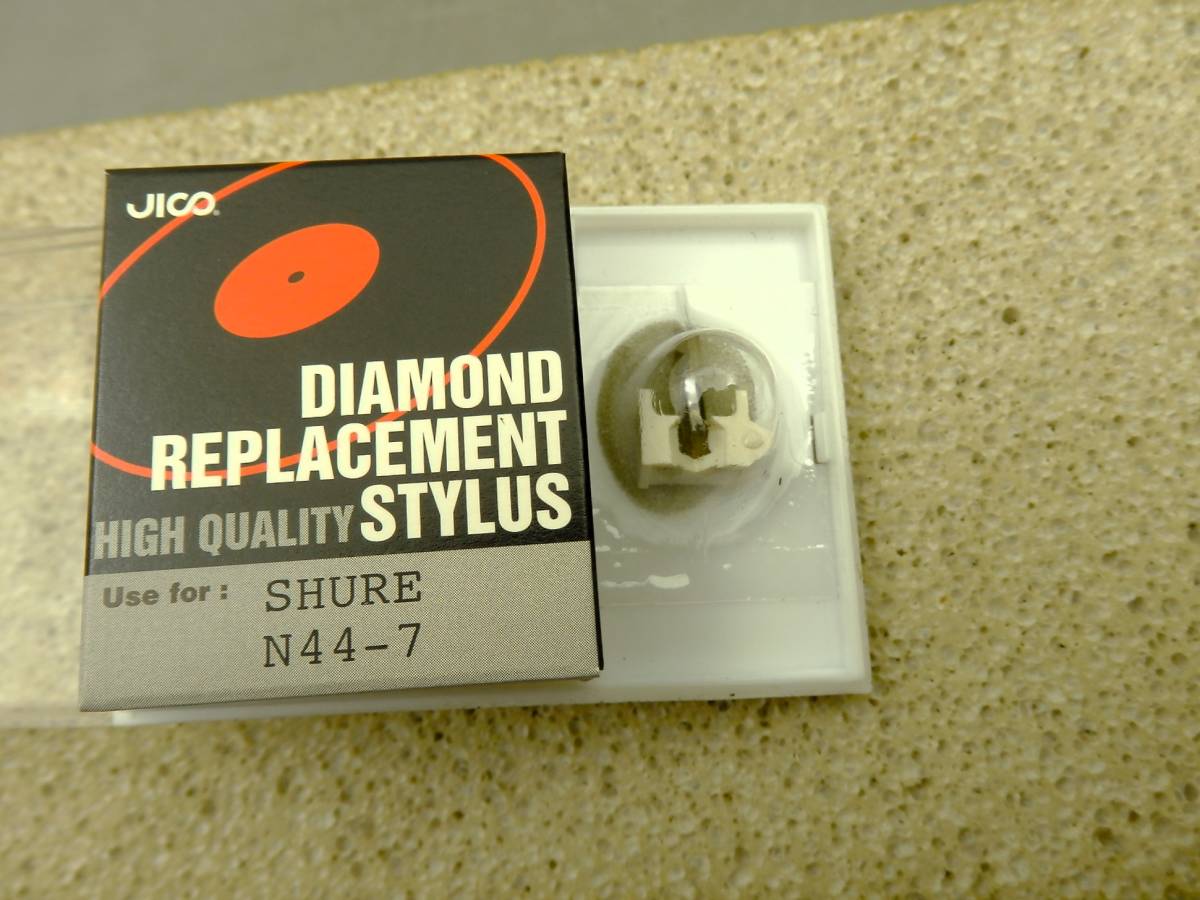 JICO DIAMOND REPLACEMENT STYLUS SHURE N44-7 レコード針 約18.6g 現状品 売り切り_画像2