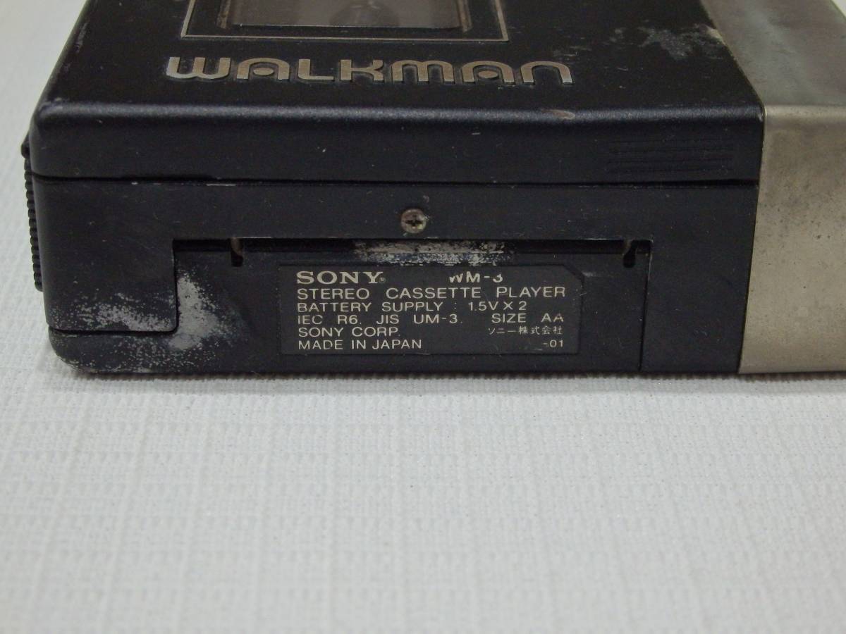 SONY Walkman WM-3　カセットプレーヤー＋専用ケース　◆通電OK_画像6