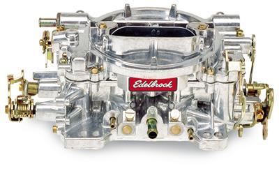 ！送無！エーデルブロック EDELBROCK キャブレター 500cfm マニュアルチョーク シルバー フィニッシュ_画像1