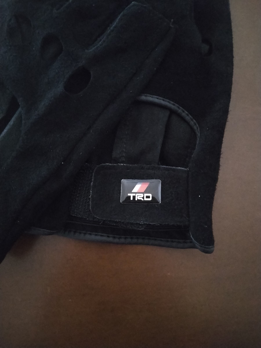  new goods unused TOYOTA TRD driving gloves sheepskin black size L(24)