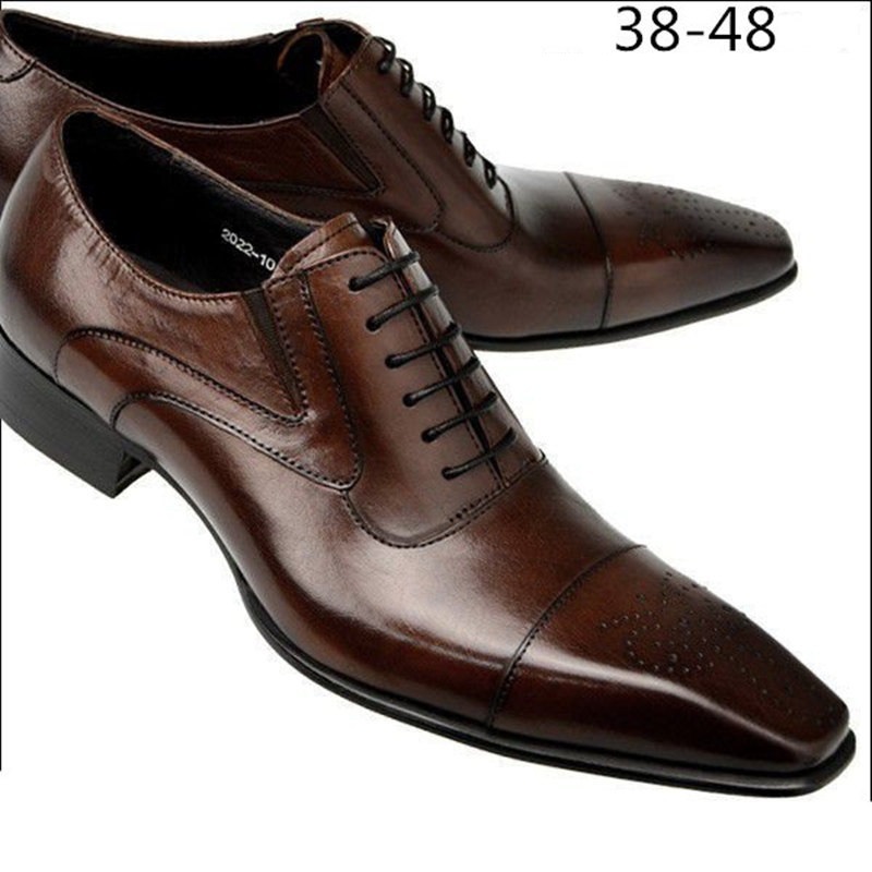秋物 メンズシューズ ビジネスシューズ 紳士靴 メンズ靴 通勤靴　男性 PUレザー ブラウン サイズ選択可_画像2