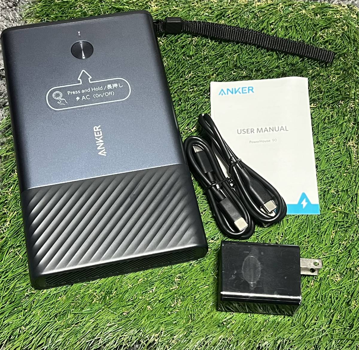 Anker PowerHouse 90 ポータブル電源　24,000mAh/87.6Wh Black＋Gray アンカー_画像1